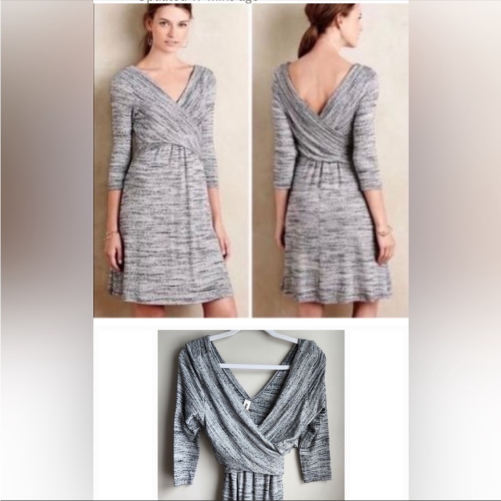 Amodi Surplice Knit Dress Sz Small